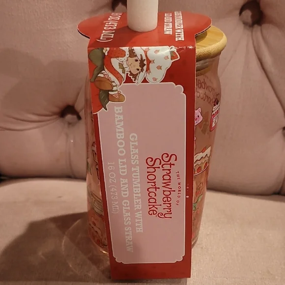 Strawberry Shortcake Glass Jar with Lid - Picture 3 of 5